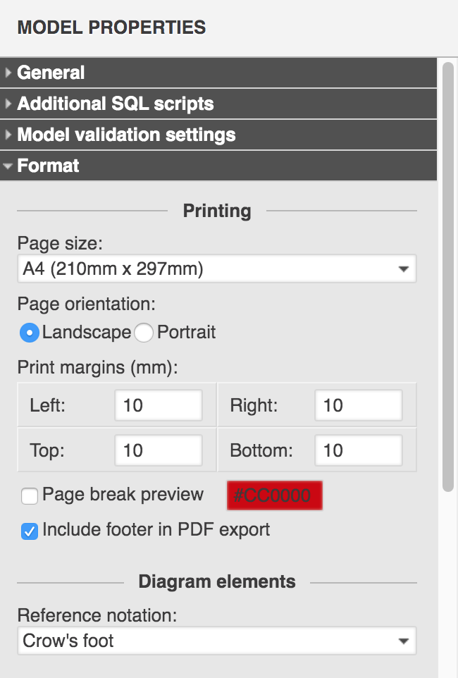 Selecting Settings on the Paper Tab